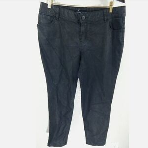 Lane Bryant Black‎ Coated Skinny Jeans